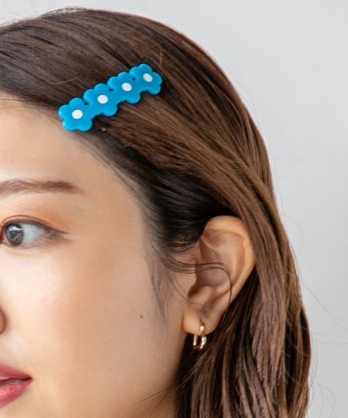 Me%(ミィパーセント)の「セイレツオハナローマピン(ヘアピン・レディース・ホワイト/ブルー/ブラック/ブラウン/ネイビー・FREE)」の5枚目の写真