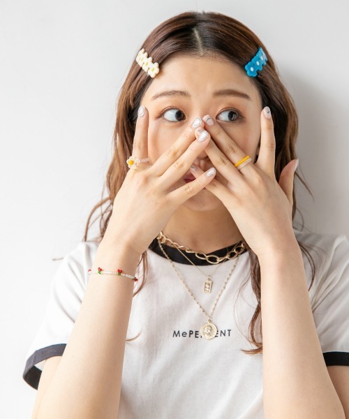 Me%(ミィパーセント)の「セイレツオハナローマピン(ヘアピン・レディース・ホワイト/ブルー/ブラック/ブラウン/ネイビー・FREE)」の8枚目の写真