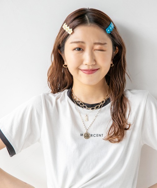 Me%(ミィパーセント)の「セイレツオハナローマピン(ヘアピン・レディース・ホワイト/ブルー/ブラック/ブラウン/ネイビー・FREE)」の11枚目の写真