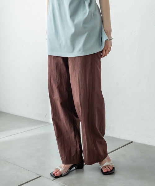 mystic（ミスティック）の「ナイロンイージーパンツ（その他パンツ・レディース・ブラウン/レッド・1/2）」の7枚目の写真