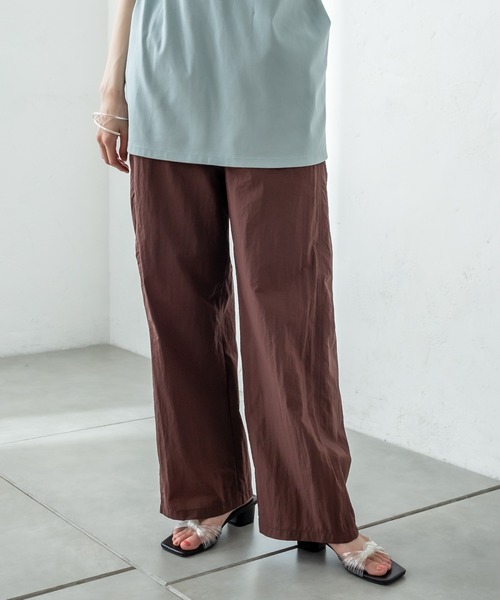 mystic（ミスティック）の「ナイロンイージーパンツ（その他パンツ・レディース・ブラウン/レッド・1/2）」の9枚目の写真