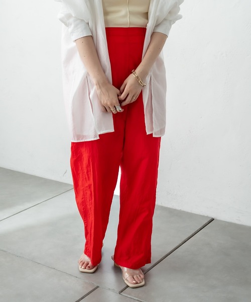 mystic（ミスティック）の「ナイロンイージーパンツ（その他パンツ・レディース・ブラウン/レッド・1/2）」の16枚目の写真