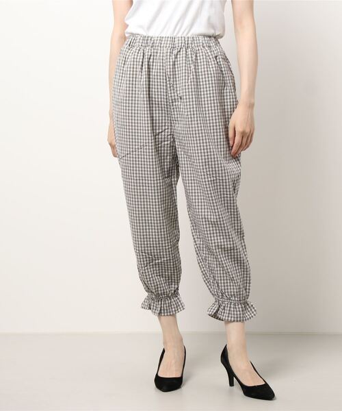 Samansa Mos2（サマンサ モスモス）の「裾フリルパンツ（その他パンツ・レディース・キナリ/ブラック/チャコール/グレー・ﾌﾘ-）」の7枚目の写真