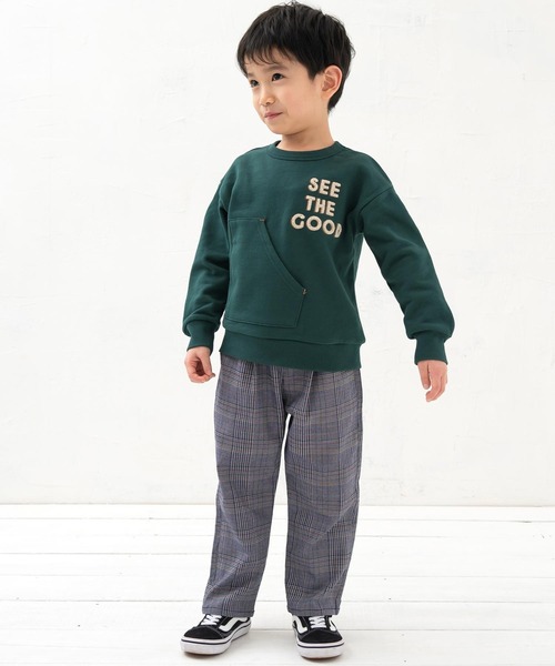 DILASH（ディラッシュ）の「先染めチェックストレッチシェフパンツ（その他パンツ・キッズ・ブラック/ブルー・90/100/110/120/80/130/140）」の12枚目の写真