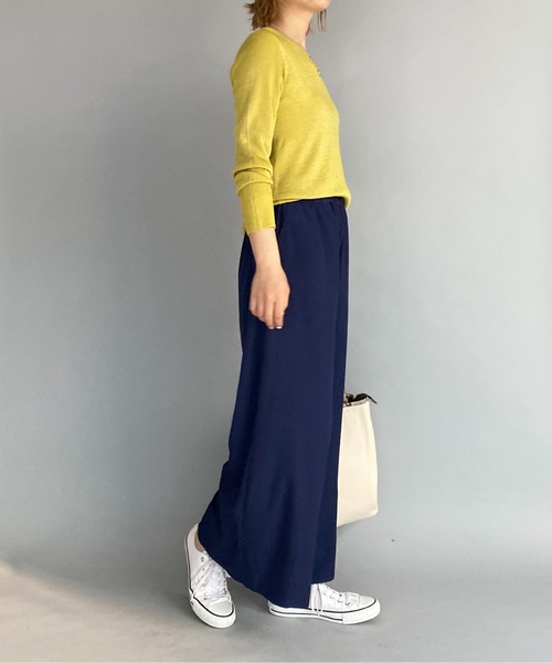 PICCIN（ピッチン）の「ラメ入りVネックニット（ニット/セーター・レディース・ライトブルー/ブラック/ベージュ/オフホワイト/イエロー/モカ/ホワイト系その他/ブラウン系その他・M）」の12枚目の写真