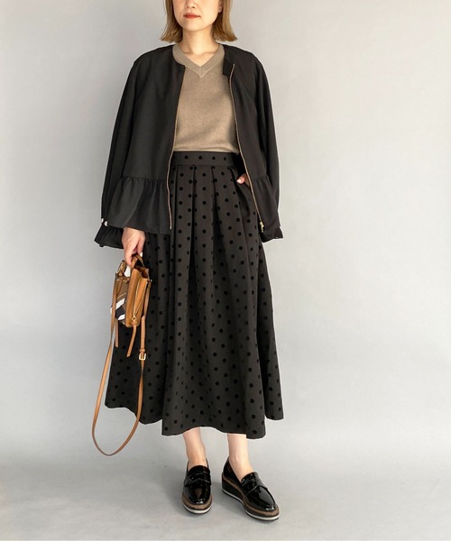 PICCIN（ピッチン）の「ラメ入りVネックニット（ニット/セーター・レディース・ライトブルー/ブラック/ベージュ/オフホワイト/イエロー/モカ/ホワイト系その他/ブラウン系その他・M）」の14枚目の写真