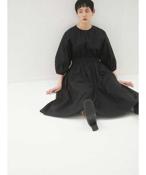 armonia（アルモニーア）の「armonia・切り替えフレアワンピース＊（ワンピース・レディース・ブラウン/ブラック/マスタード・FREE）」の6枚目の写真