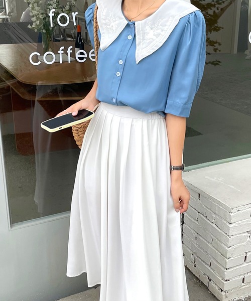 fd style（エフディ スタイル）の「[FD]ピュアカラープリーツスカート（スカート・レディース・ホワイト・FREE）」の6枚目の写真