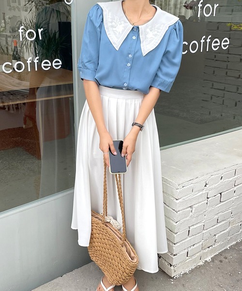 fd style（エフディ スタイル）の「[FD]ピュアカラープリーツスカート（スカート・レディース・ホワイト・FREE）」の5枚目の写真