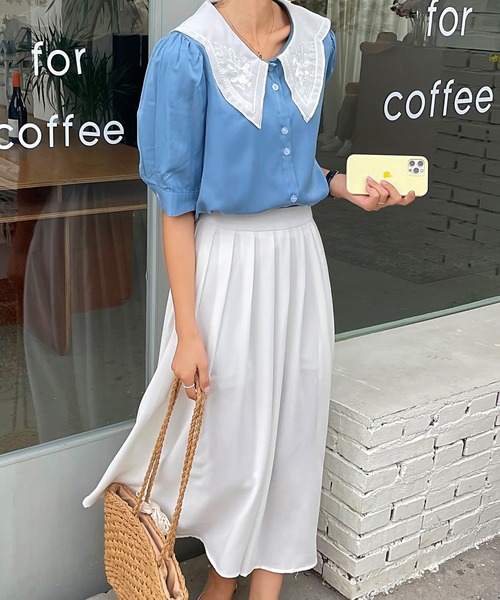 fd style（エフディ スタイル）の「[FD]ピュアカラープリーツスカート（スカート・レディース・ホワイト・FREE）」の7枚目の写真