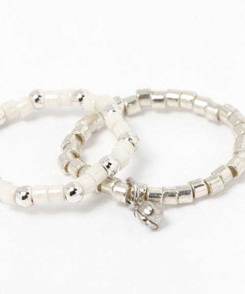 niko and...（ニコアンド）の「ビーズ4セットリング（リング・レディース・ホワイト/ブラック/オレンジ/グリーン・0）」の6枚目の写真