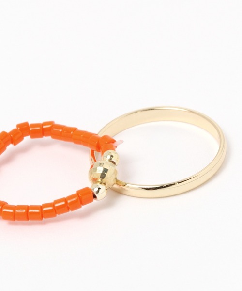 niko and...（ニコアンド）の「ビーズ4セットリング（リング・レディース・ホワイト/ブラック/オレンジ/グリーン・0）」の11枚目の写真