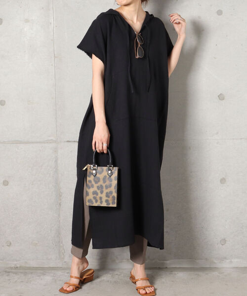 fredy emue（フレディエミュ）の「メキシカンパーカーワンピース（ワンピース・レディース・ブラック/キナリ/ホワイト系その他4・38）」の3枚目の写真