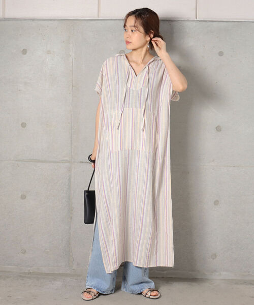 fredy emue（フレディエミュ）の「メキシカンパーカーワンピース（ワンピース・レディース・ブラック/キナリ/ホワイト系その他4・38）」の14枚目の写真