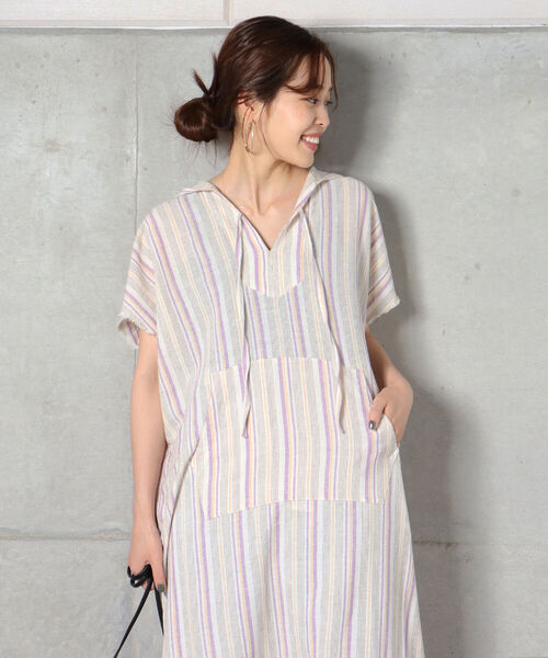 fredy emue（フレディエミュ）の「メキシカンパーカーワンピース（ワンピース・レディース・ブラック/キナリ/ホワイト系その他4・38）」の18枚目の写真