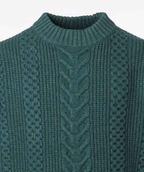 JOSEPH STUDIO（ジョゼフストゥディオ）の「ミクスチャーケーブルニット（ニット/セーター・メンズ・ブラック系/スモーキーグリーン系・MEDIUM/LARGE）」の17枚目の写真