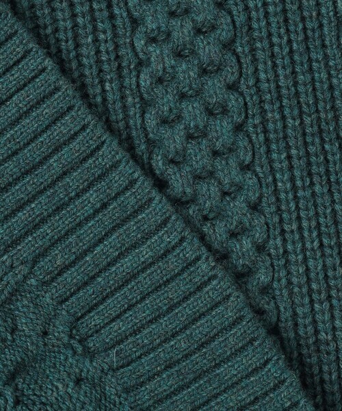 JOSEPH STUDIO（ジョゼフストゥディオ）の「ミクスチャーケーブルニット（ニット/セーター・メンズ・ブラック系/スモーキーグリーン系・MEDIUM/LARGE）」の20枚目の写真