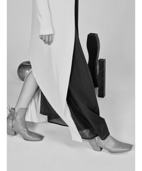 Ray BEAMS(レイビームス)の「RBS / リブ レイヤード ワンピース(ワンピース・レディース・ナチュラル/ブラック・ONE SIZE)」の5枚目の写真