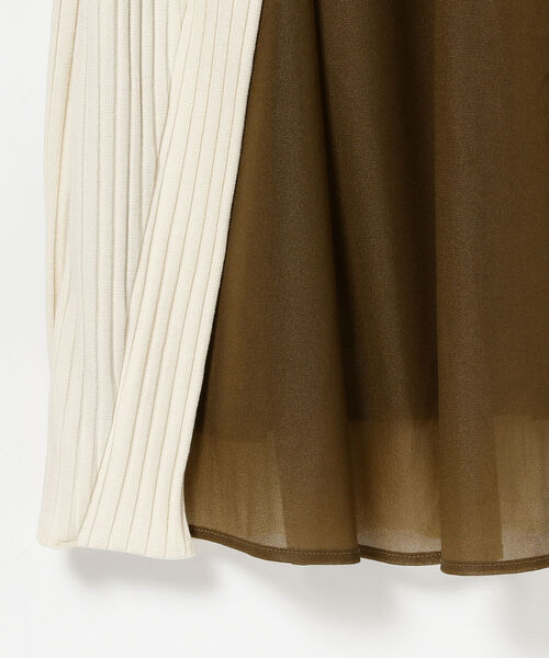 Ray BEAMS(レイビームス)の「RBS / リブ レイヤード ワンピース(ワンピース・レディース・ナチュラル/ブラック・ONE SIZE)」の9枚目の写真