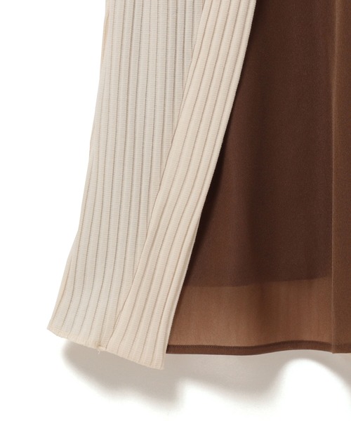 Ray BEAMS(レイビームス)の「RBS / リブ レイヤード ワンピース(ワンピース・レディース・ナチュラル/ブラック・ONE SIZE)」の20枚目の写真