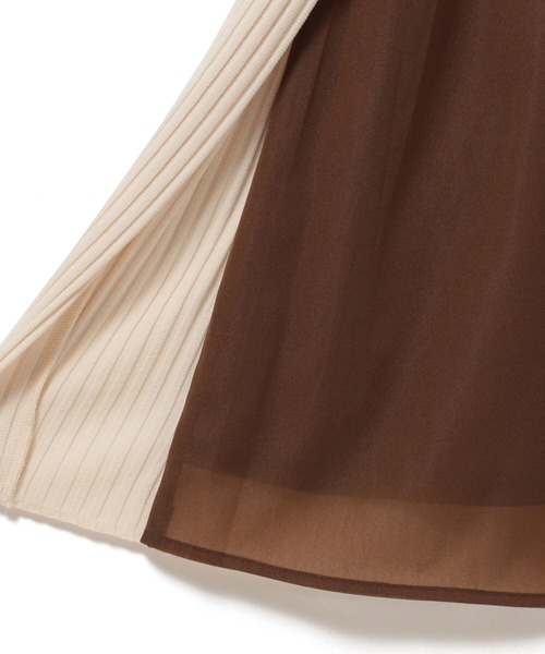 Ray BEAMS(レイビームス)の「RBS / リブ レイヤード ワンピース(ワンピース・レディース・ナチュラル/ブラック・ONE SIZE)」の22枚目の写真