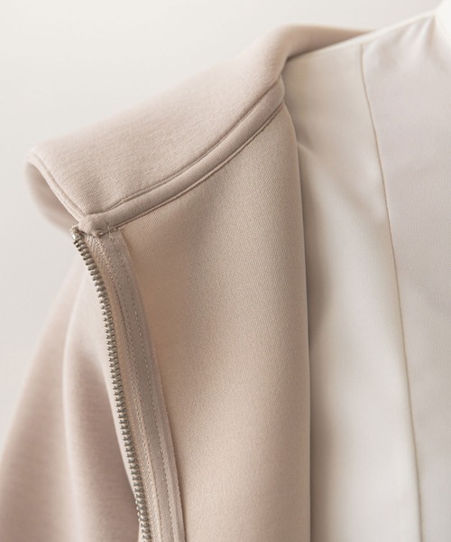 rectangle(レクタングル)の「ボンディングダブルジップパーカー(パーカー・レディース・ブラック/ベージュ/ネイビー/グレー/カーキ/ブルー・MEDIUM/LARGE)」の11枚目の写真