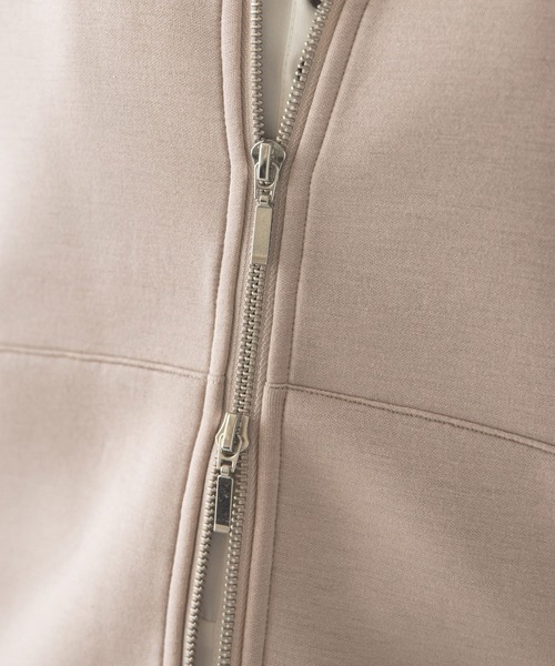 rectangle(レクタングル)の「ボンディングダブルジップパーカー(パーカー・レディース・ブラック/ベージュ/ネイビー/グレー/カーキ/ブルー・MEDIUM/LARGE)」の13枚目の写真