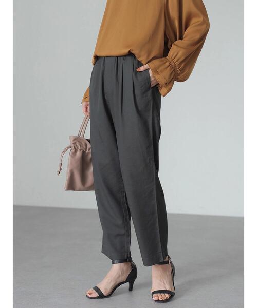 AMERICAN HOLIC（アメリカンホリック）の「リラックスイージーテーパードパンツ（その他パンツ・レディース・チャコールグレー/チェック・S/M/L）」の4枚目の写真