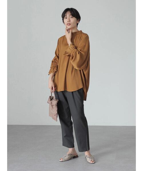 AMERICAN HOLIC（アメリカンホリック）の「リラックスイージーテーパードパンツ（その他パンツ・レディース・チャコールグレー/チェック・S/M/L）」の17枚目の写真