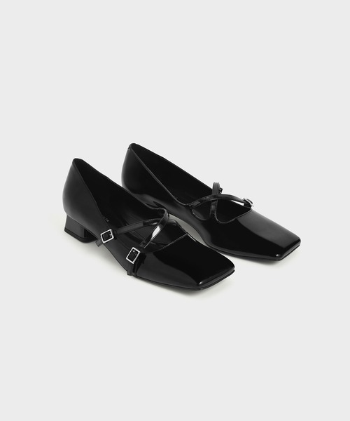 CHARLES & KEITH(チャールズ & キース)の「パテントスクエアトゥ メリージェーン / Patent Square Toe Mary Janes(パンプス・レディース・ブラック/その他4・22.5cm/23cm/23.5cm/24.5cm/25cm/25.5cm)」の12枚目の写真