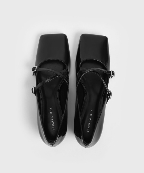 CHARLES & KEITH(チャールズ & キース)の「パテントスクエアトゥ メリージェーン / Patent Square Toe Mary Janes(パンプス・レディース・ブラック/その他4・22.5cm/23cm/23.5cm/24.5cm/25cm/25.5cm)」の9枚目の写真
