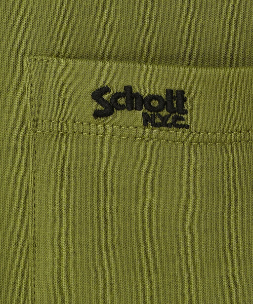 schott（ショット）の「Schott/ショット/LS ONE POINT POCKET T-SHIRT/ワンポイント ポケットTシャツ（Tシャツ/カットソー・メンズ・ブラック/ライム/ホワイト/パープル・MEDIUM/XX-LARGE/LARGE/X-LARGE）」の9枚目の写真