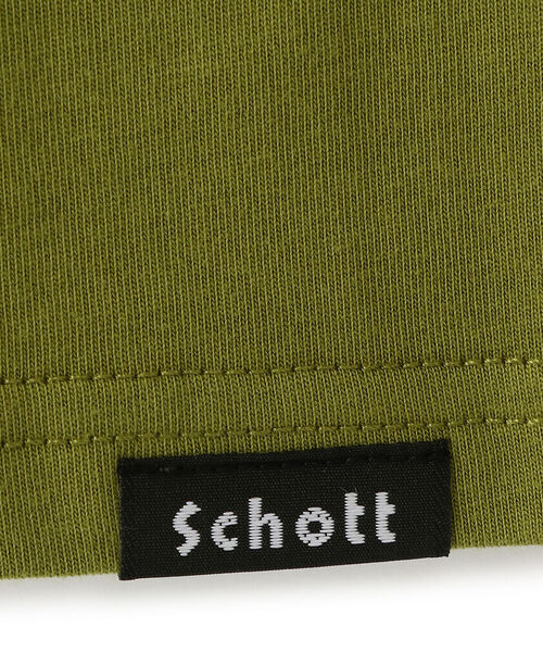 schott（ショット）の「Schott/ショット/LS ONE POINT POCKET T-SHIRT/ワンポイント ポケットTシャツ（Tシャツ/カットソー・メンズ・ブラック/ライム/ホワイト/パープル・MEDIUM/XX-LARGE/LARGE/X-LARGE）」の12枚目の写真
