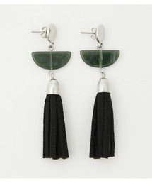 AZUL by moussy（アズールバイマウジー）の「ECO SUEDE TASSEL EARRINGS/エコスエードタッセルピアス（ピアス（両耳用）・レディース）」