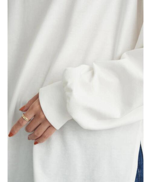 earth music&ecology（アースミュージックアンドエコロジー）の「The small step ロンT ＊（Tシャツ/カットソー・レディース・ブラック/オフホワイト・FREE）」の22枚目の写真