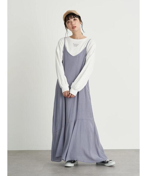 earth music&ecology（アースミュージックアンドエコロジー）の「The small step ロンT ＊（Tシャツ/カットソー・レディース・ブラック/オフホワイト・FREE）」の16枚目の写真