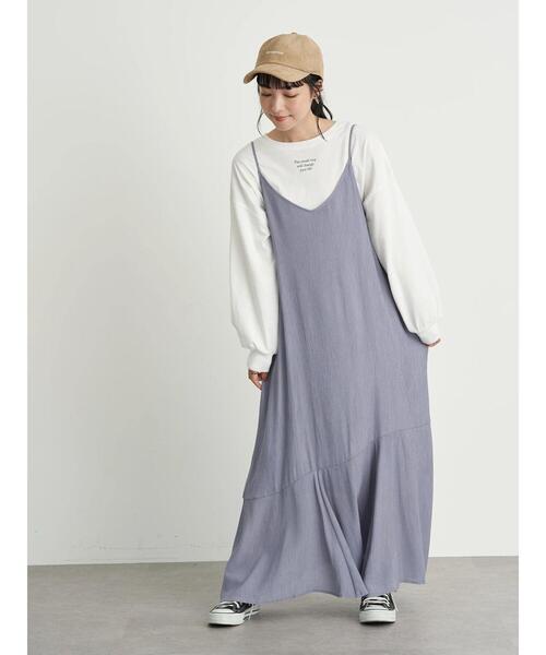 earth music&ecology（アースミュージックアンドエコロジー）の「The small step ロンT ＊（Tシャツ/カットソー・レディース・ブラック/オフホワイト・FREE）」の15枚目の写真