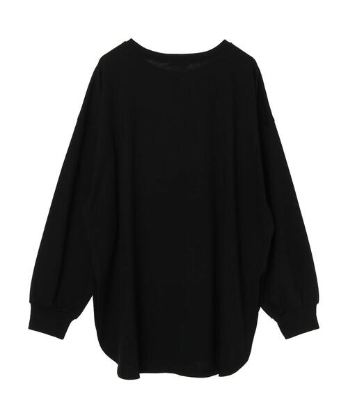 earth music&ecology（アースミュージックアンドエコロジー）の「The small step ロンT ＊（Tシャツ/カットソー・レディース・ブラック/オフホワイト・FREE）」の4枚目の写真