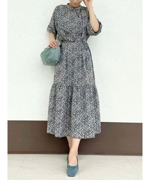 セール 花柄スタンドネックワンピース ワンピース Te Chichi Terrasse テチチテラス のファッション通販 Zozotown