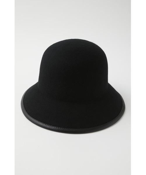 MOUSSY（マウジー）の「PIPING WOOL BUCKET ハット（ハット・レディース・ブラック/カーキ・FREE）」の4枚目の写真