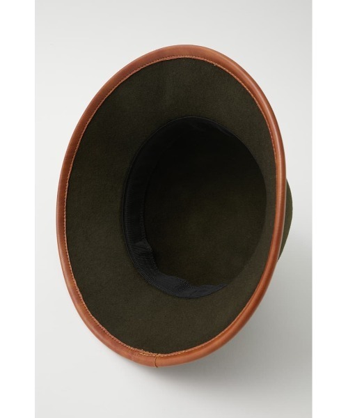 MOUSSY（マウジー）の「PIPING WOOL BUCKET ハット（ハット・レディース・ブラック/カーキ・FREE）」の14枚目の写真