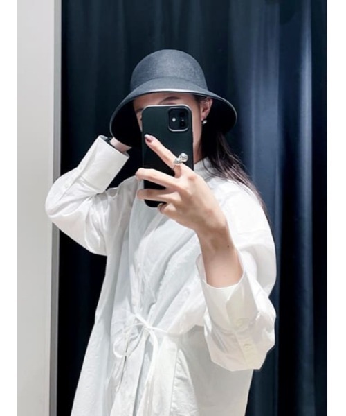 MOUSSY（マウジー）の「PIPING WOOL BUCKET ハット（ハット・レディース・ブラック/カーキ・FREE）」の19枚目の写真