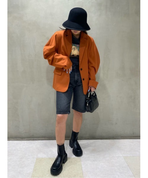 MOUSSY（マウジー）の「PIPING WOOL BUCKET ハット（ハット・レディース・ブラック/カーキ・FREE）」の21枚目の写真