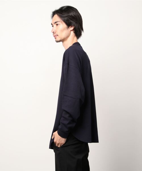 8(eight)(エイト)の「ビッグワッフルTシャツ(Tシャツ/カットソー・メンズ・ブラック/ブラウン/オフホワイト/グレイッシュベージュ/ネイビー/グレー/ダークグレー・SMALL/LARGE/X-LARGE/MEDIUM)」の8枚目の写真