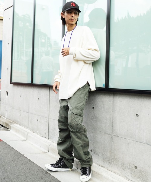 8(eight)(エイト)の「ビッグワッフルTシャツ(Tシャツ/カットソー・メンズ・ブラック/ブラウン/オフホワイト/グレイッシュベージュ/ネイビー/グレー/ダークグレー・SMALL/LARGE/X-LARGE/MEDIUM)」の19枚目の写真