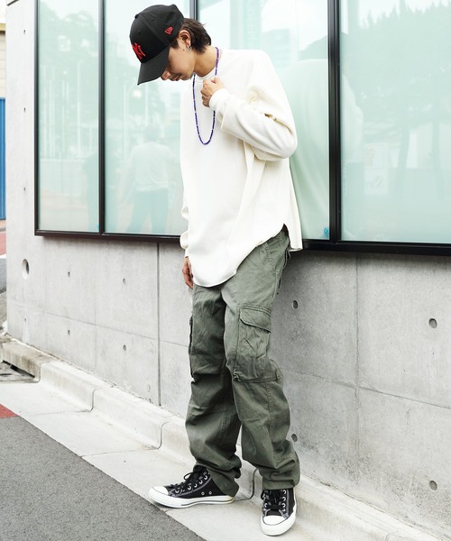 8(eight)(エイト)の「ビッグワッフルTシャツ(Tシャツ/カットソー・メンズ・ブラック/ブラウン/オフホワイト/グレイッシュベージュ/ネイビー/グレー/ダークグレー・SMALL/LARGE/X-LARGE/MEDIUM)」の20枚目の写真