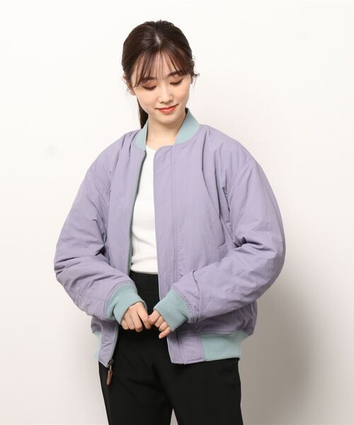 G.V.G.V.（ジーヴィージーヴィー）の「LACE UP MA-1（MA-1・レディース・ライトブルー/ブラック/ベージュ・40/38/42）」の9枚目の写真