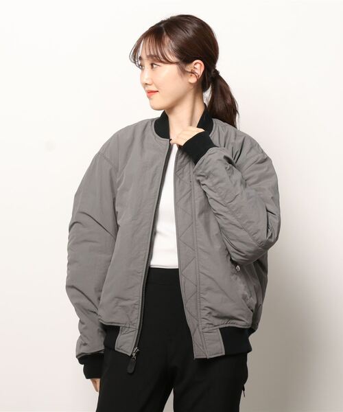 G.V.G.V.（ジーヴィージーヴィー）の「LACE UP MA-1（MA-1・レディース・ライトブルー/ブラック/ベージュ・40/38/42）」の5枚目の写真