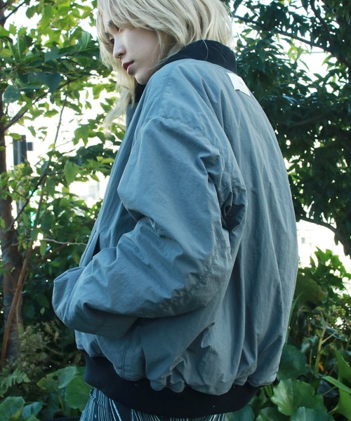 G.V.G.V.（ジーヴィージーヴィー）の「LACE UP MA-1（MA-1・レディース・ライトブルー/ブラック/ベージュ・40/38/42）」の16枚目の写真