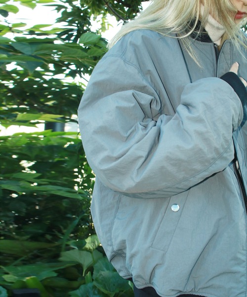 G.V.G.V.（ジーヴィージーヴィー）の「LACE UP MA-1（MA-1・レディース・ライトブルー/ブラック/ベージュ・40/38/42）」の22枚目の写真